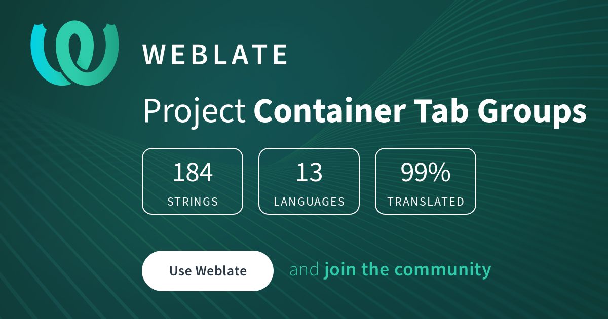 Container Tab Groups